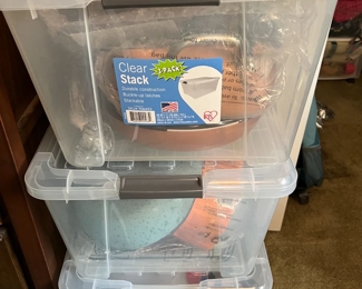 Unused pots and pans