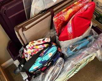 Collapsable storage bins and bags