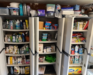 Sooooo many cleaning supplies unopened