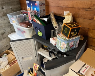 Storage bins, pots and pans and more