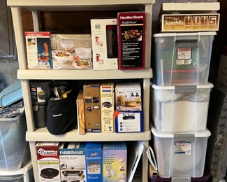 Nuwave, Farberware, storage bins, De Teals, Cuisinart, Hamilton Beach and more