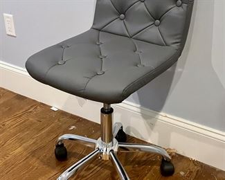Faux leather desk chair