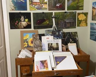 Art Books / Original Art / Craft Table