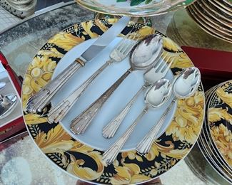 CARTIER Sterling Flatware & VERSACE Tableware