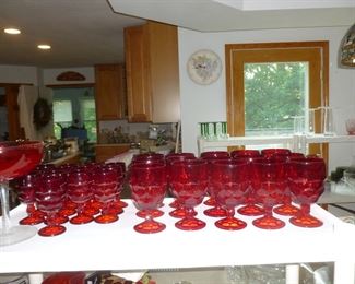 Red glassware