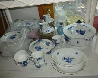 Rare Royal Copenhagen Blue Flowers..hand painted china
