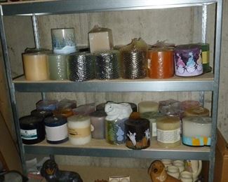 Candles of all shapes and sizes