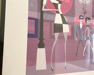 SHAG (Josh Agle) Three Black Crows serigraph, signed and numbered 