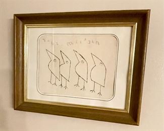 Framed original artwork 