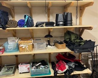 Camping gear, cots, bags, sleeping bags, kitchen items and more 