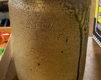 Nice H. Fox Two Quart! Storage Jar