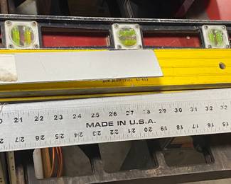 Levels and Aluminum Yard Stick