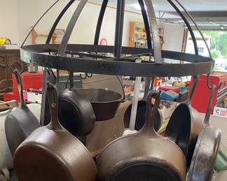 Several Cast Iron Pans
