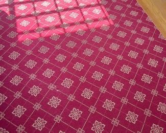 Red And Gold Dining Room Rug 9'x12'