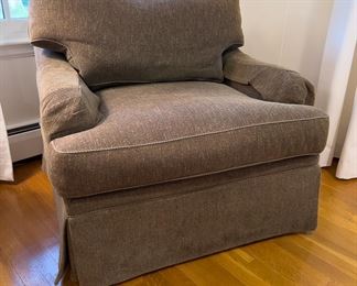 Pair Kravet Upholstered Arm Chairs