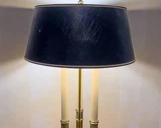 STIFFEL Brass Bouillotte Candlestick Lamp Model 7145