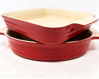 Le Creuset Baking Dishes 10.5 X 7.5 Oval & 8.5 X 8.5