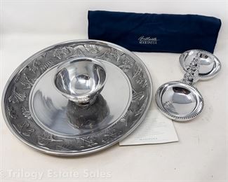 Mariposa Christmas Nut Dish & Chips Dip Platter