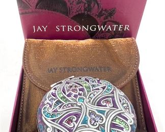 Jay Strongwater Enameled Compact NIB