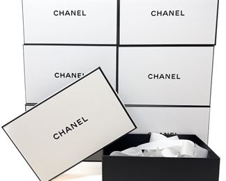 7 Chanel Rectangular Boxes 9" X 5.5" X 3"