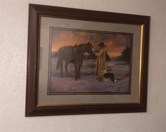 Cowboy & Horse Artwork