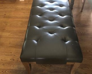 Leather Table Bench