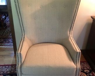 Upholstered High Back Chair