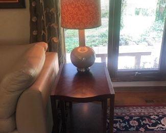 Mahogany Table, Vintage Lamp