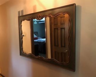 Large Wood Framed Mirror