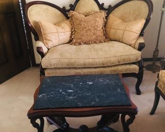 Antique Sofa & Table