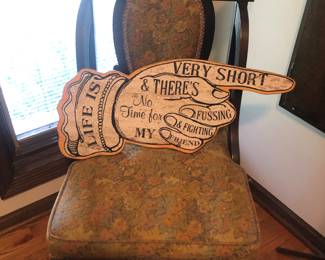 Antique Chair, Sign