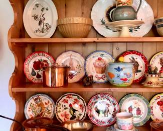 Copper Pots, Platters, Plates