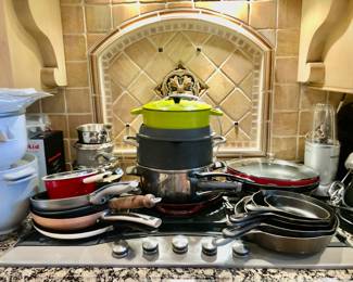 Cast Iron Skillets, Enamelware