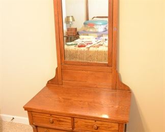 3 drawer low boy dresser with mirror