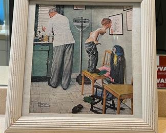 TOI054- Before The Shot At The Doctors Office By Norman Rockwell