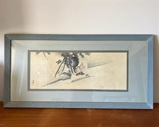 TOI060- Asian Art Titled Man On Boat