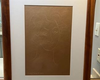 TOI061- Madge Tennent 1954 Art Line Drawing