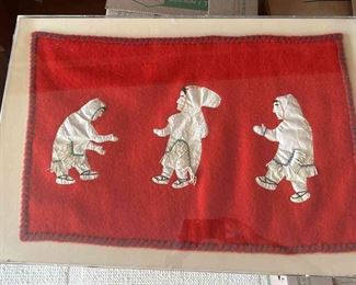 TOI075 - Framed Indigenous People Like Sewn Quilt