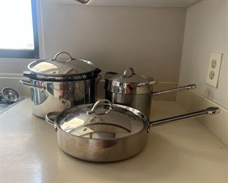 TOI100- Assorted Revere Proline Pots & Pans