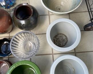 TOI126- Assorted Ceramic And Glass Pots