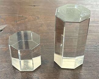 TOI173 - Pair Of Tiffany And Co. Octagon Crystals