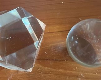 TOI183 Tiffany And Co. Crystal Paper Weights