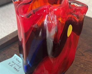 TOI198 Australian Freeform Glass Vase