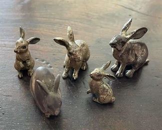 TOI199- Sterling Silver Bunnies