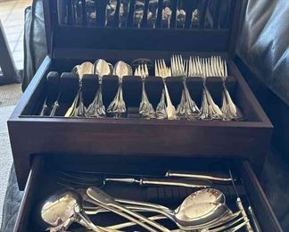 TOI213 - Christofle Vintage Silverware Set Plus Some Sterling