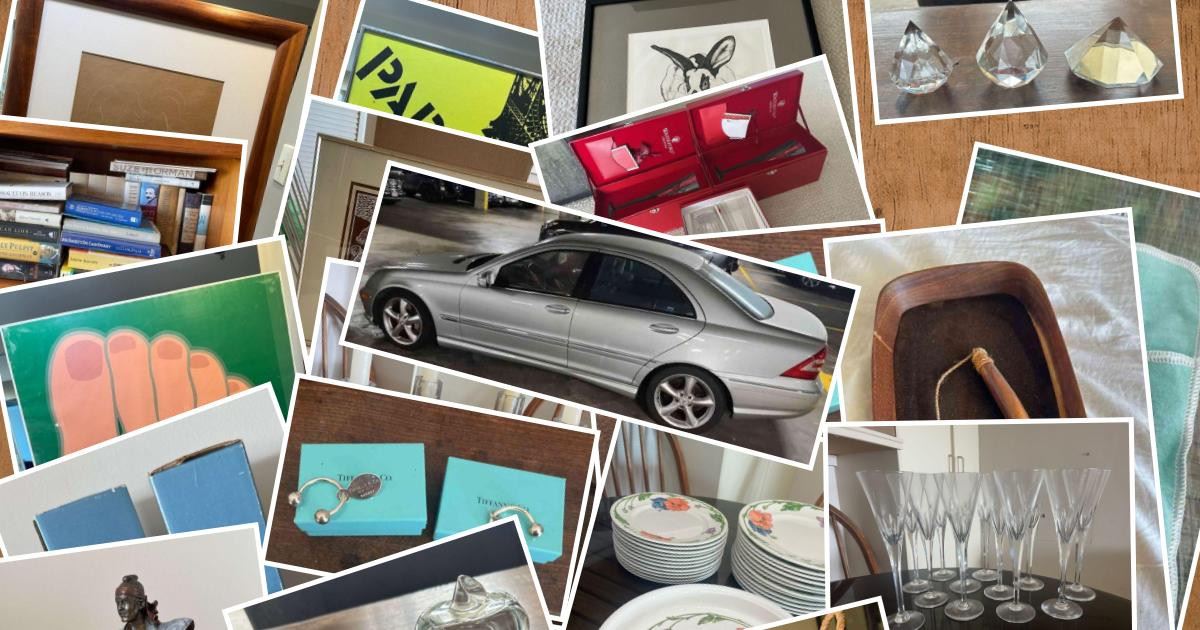 TOP OF IOLANI SALE CTBids Online Auction • Bidding Ends 08/05/23 • Pickup 08/07/23
This auction features Tiffany & Co. sterling silver, crystal, paperweights and more, exquisite art, a 2005 Mercedes Benz w/ 21000 miles, vintage books, collectible decor, aloha shirts, framed vintage posters, postcards and more, electronics, household goods, kitchen ware, appliances and gadgets, vintage vinyl albums, DVD's and much. much more!