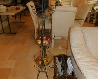 Magazine Rack & Hanging Baskets