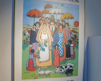 Signed Elke Sommer Art Poster