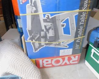 New In Box Ryobi Table Saw