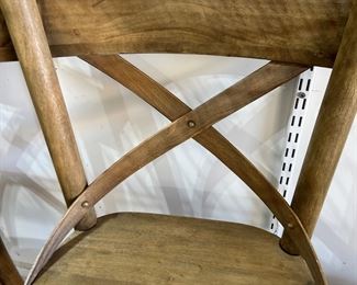 #3) - $120 - Pair Solid Wood Barstools. 18 x 18 x 39 with 24 inch seat. 